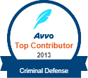 Avvo Top Contributor 2013 Criminal Defense